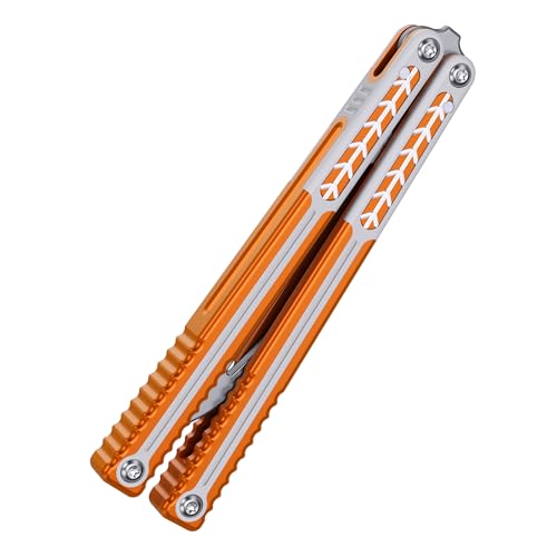 Nabalis X Will Hirsch Vulp Pro Butterfly Knife Balisong Trainer, G10 & 7075 AL Handle, Unsharpened, for Practicing Flipping, Blunt Practice, No Edge Tool Nabalis X Will Hirsch Vulp Pro Butterfly Knife Balisong Trainer, G10 & 7075 AL Handle, Unsharpened, for Practicing Flipping, Blunt Practice, No Edge Tool von Nabalis