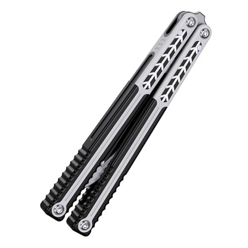 Nabalis X Will Hirsch Vulp Pro Butterfly Knife Balisong Trainer, G10 & 7075 AL Handle, Unsharpened, for Practicing Flipping, Blunt Practice, No Edge Tool Nabalis X Will Hirsch Vulp Pro Butterfly Knife Balisong Trainer, G10 & 7075 AL Handle, Unsharpened, for Practicing Flipping, Blunt Practice, No Edge Tool von Nabalis