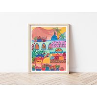 Kamel Kunstdruck, Ägypten Street Art Print, Reisegemälde, Geschenk Zur Wohnungserwärmung, Für Reisende von NabeelaRumi