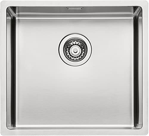 CORNO Basso 5 Edelstahl Spüle mit Flachrand/ab 60 cm Schrankbreite/Einbauspüle Einzelbecken von Naber