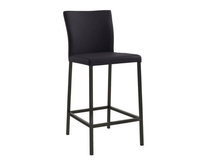 Edler Design Tresenhocker Daimo 2 KM Gestell schwarz Kunstleder von Naber