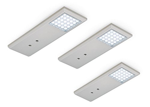 Naber, Intorno L Farbwechsel LED Set-3 mit LED Touch Sch. u. Di, edelstahlfb. von Naber