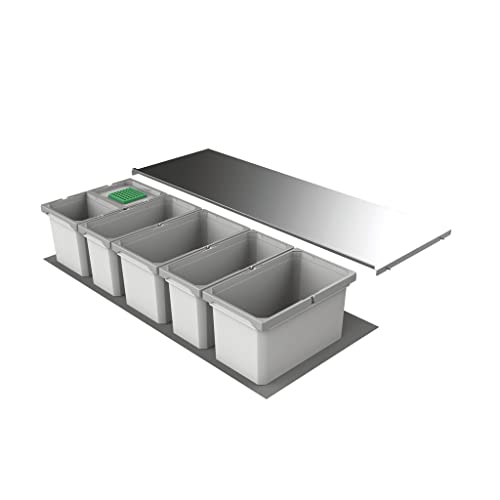 Naber Cox® Box 1T 1200-6 Bio. Abfallsammler, hellgrau. von Naber