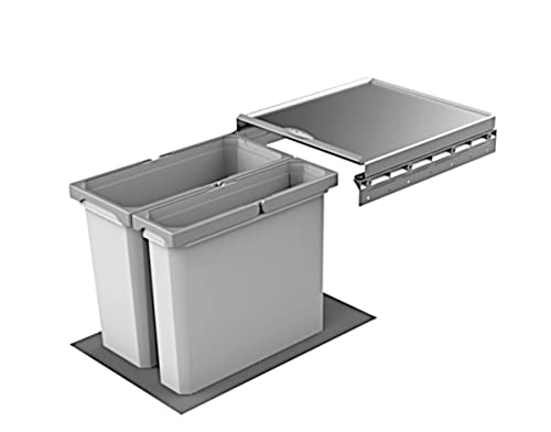 Naber Cox® Box 2T 400-1. Abfallsammler, hellgrau. von Naber