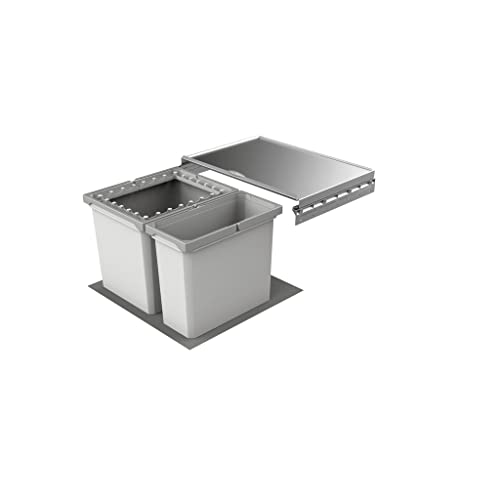 Naber Cox® Box 2T 600-2. Abfallsammler, hellgrau. von Naber