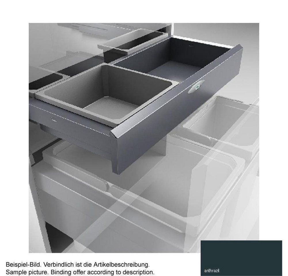 Naber Einbaumülleimer Naber Cox Base-Board® 500, Abfallsammler für Frontauszüge, anthrazit von Naber