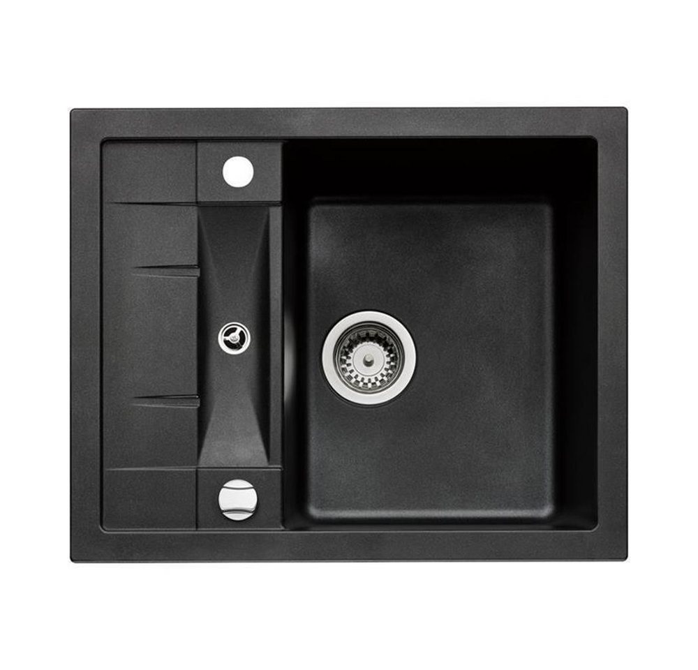 Naber Granitspüle Naber Einbauspüle Corto 615 Cin-Nagranit nero, 0/0 cm von Naber
