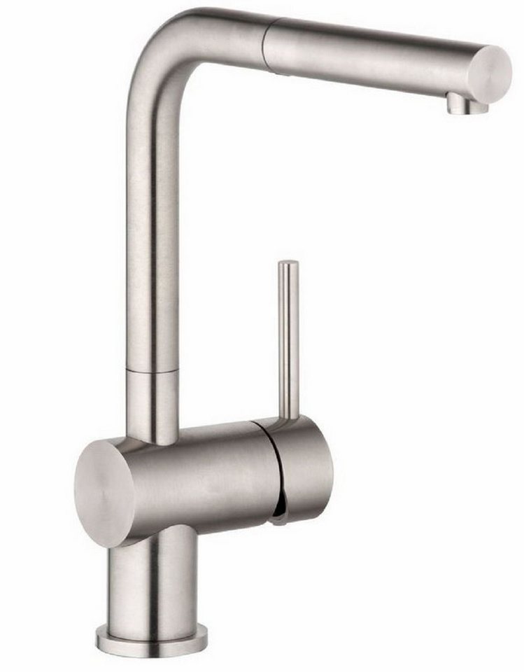 Kludi Küchenarmatur Einhebelmischer Steel L2 edelstahl, Hochdruck 5023127 von Kludi