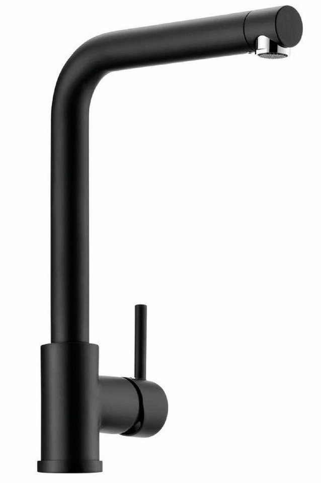 Naber Küchenarmatur Einhebelmischer Linea Arco 1 schwarz matt, Hochdruck 5011254 von Naber