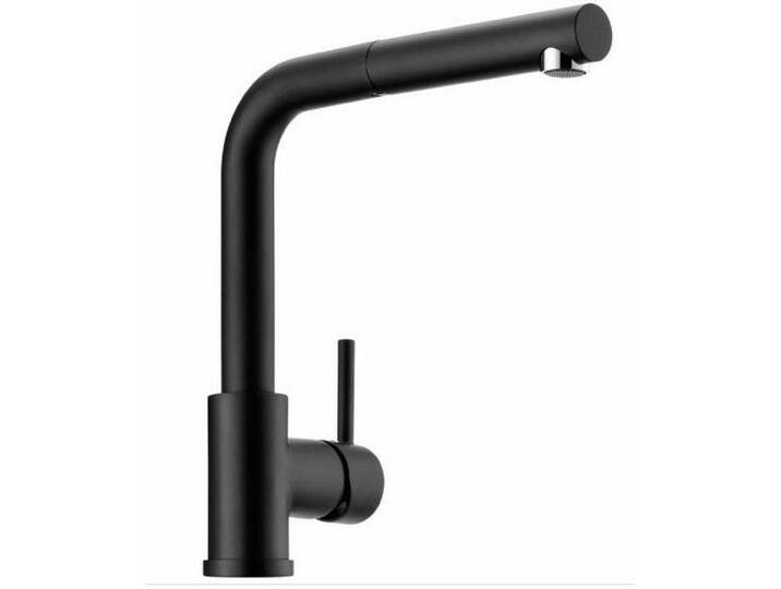 Naber Küchenarmatur Einhebelmischer Linea Arco 2 schwarz matt, Niederdruck 5011267, schwarz, schwarz matt von Naber