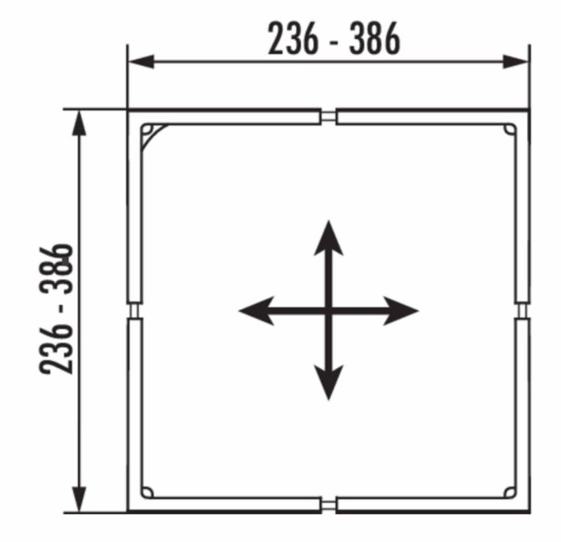 Naber Küchenregal NABER Cuisio Flex. Trennwand, 3er Set graphit transluzent von Naber