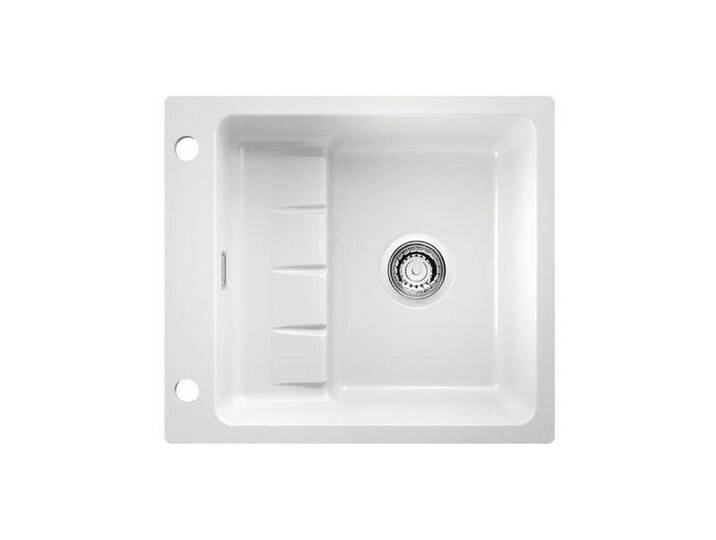 Naber Küchenspüle Einbauspüle Keramik flächenbündig einbaubar PickUP F, 0/0 cm, weiß, Weiß von Naber