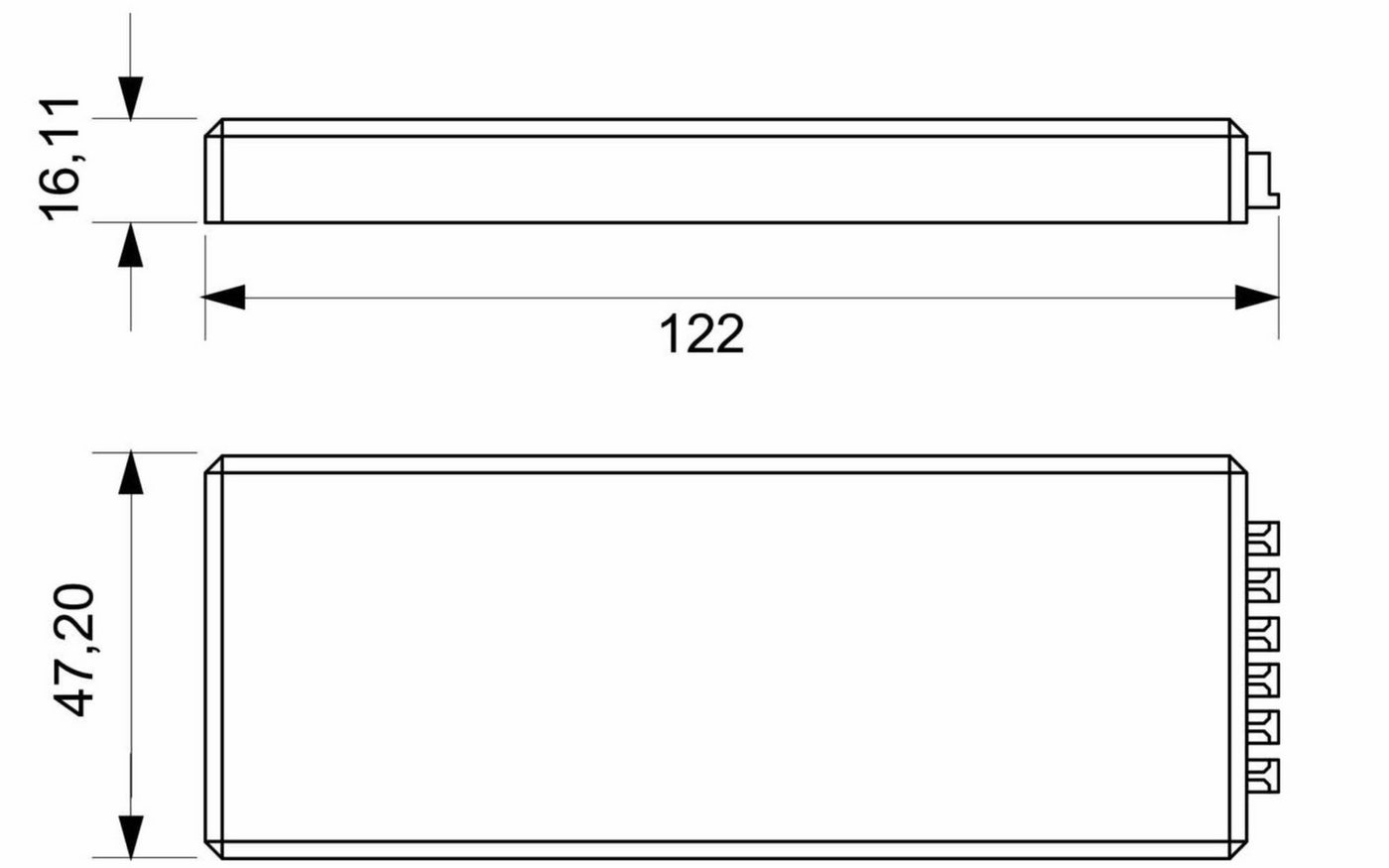 Naber LED Unterbauleuchte NABER LED Konverter 18, weiß von Naber