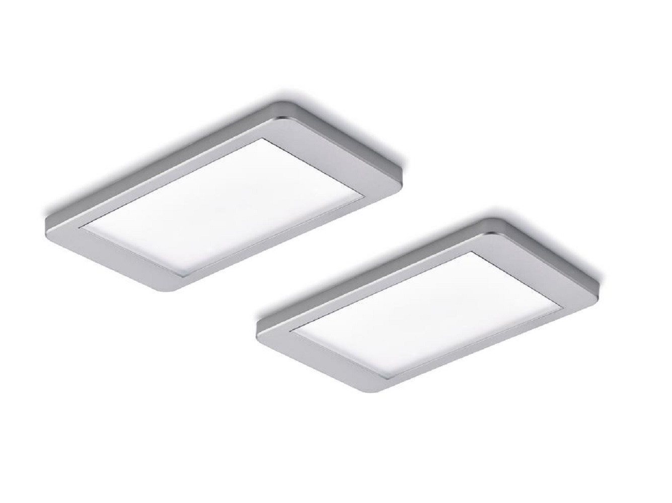 Naber LED Unterbauleuchte Unterbauleuchte Hull Farbwechsel LED, 2er-Set 7061141 edelstahlfarbig von Naber