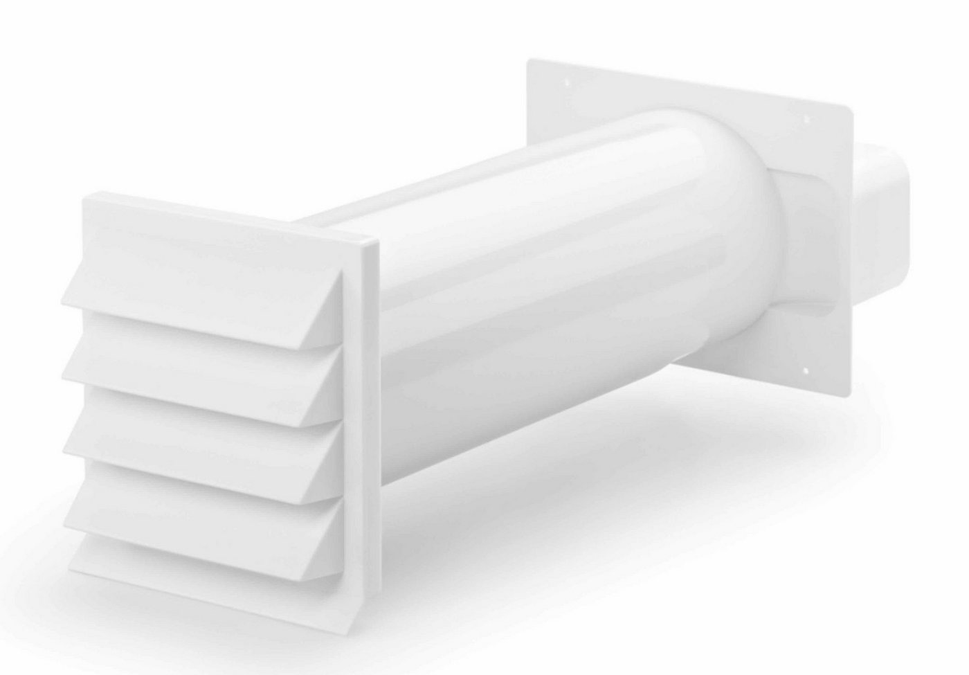 Naber Lüftungsschacht NABER K-Klima-R flow 150 Mauerkasten weiß, Rechteckaufnahme von Naber