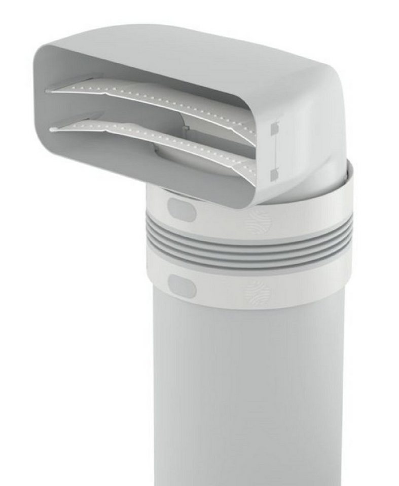 Naber Montagezubehör Dunstabzugshaube COMPAIR PRIME flow® P-UR 150 Umlenkstück 90° mit Rundrohr 1000 mm von Naber