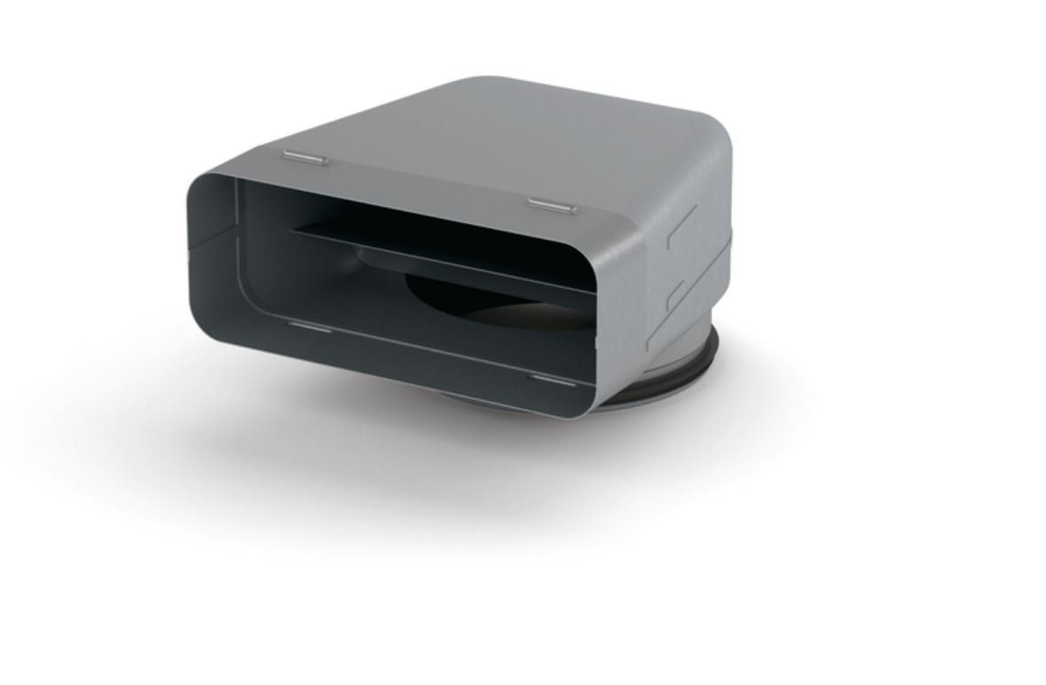 Naber Montagezubehör Dunstabzugshaube COMPAIR STEEL flow® 150 Umlenkstück 90° verzinkter Stahl 4061012 von Naber