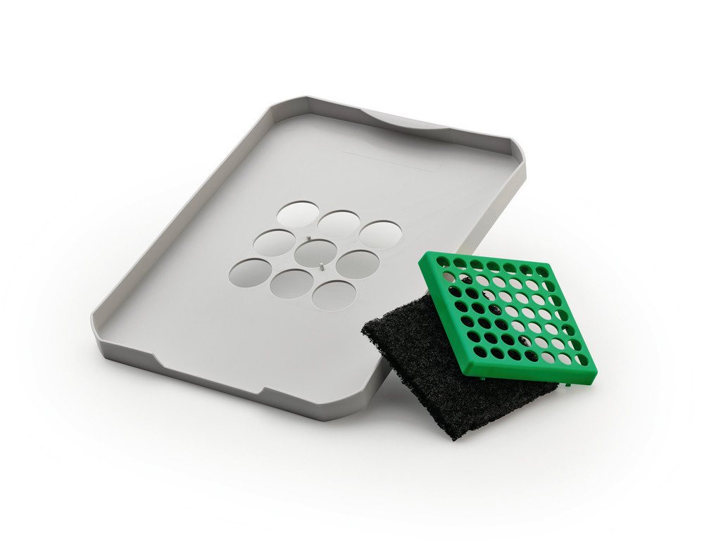 Naber Mülleimer Biodeckel hellgrau für 10/ 12/ 155 Liter 8012344 von Naber