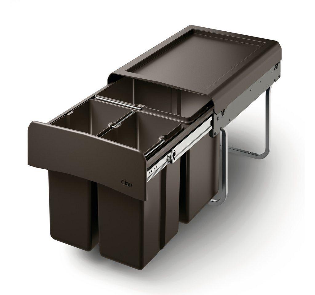 Naber Mülleimer Clap 2/450-3 Abfallsammler für Drehtüren anthrazit 8011453 von Naber