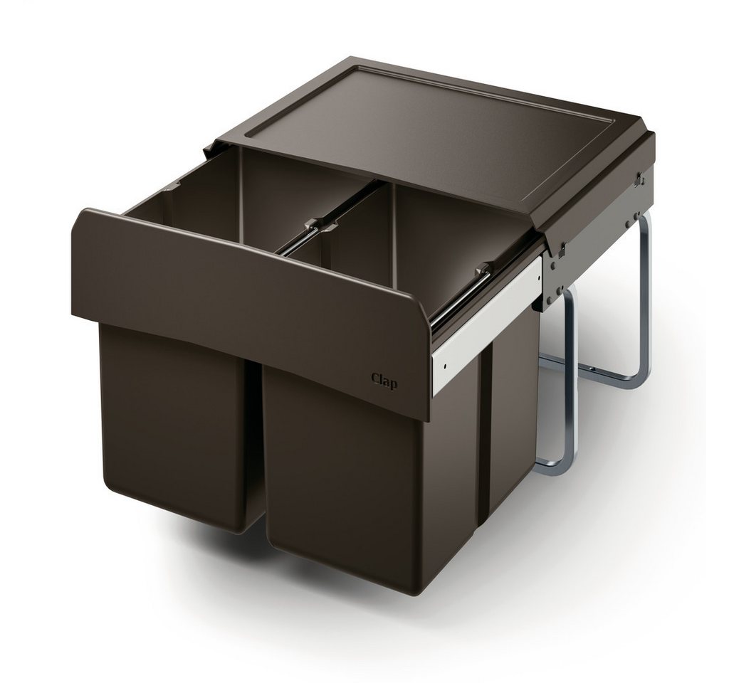 Naber Mülleimer Clap 3/500-2 Abfallsammler für Drehtüren anthrazit 8011454 von Naber