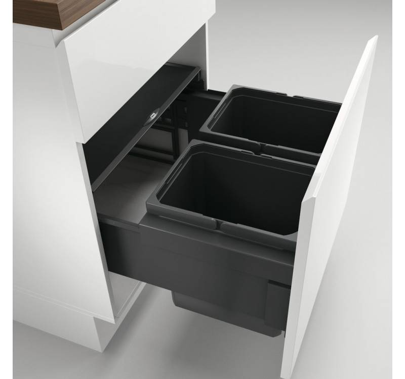 Naber Mülleimer Cox Base 360 K/600-2 Abfallsammler für Frontauszüge anthrazit H 360mm Naber Mülleimer Cox Base 360 K/600-2 Abfallsammler für Frontauszüge anthrazit H 360mm von Naber