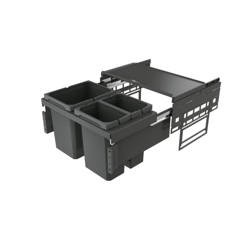 Naber Mülleimer Cox Base 360 K/600-3 Abfallsammler für Frontauszüge anthrazit H 360mm Naber Mülleimer Cox Base 360 K/600-3 Abfallsammler für Frontauszüge anthrazit H 360mm von Naber