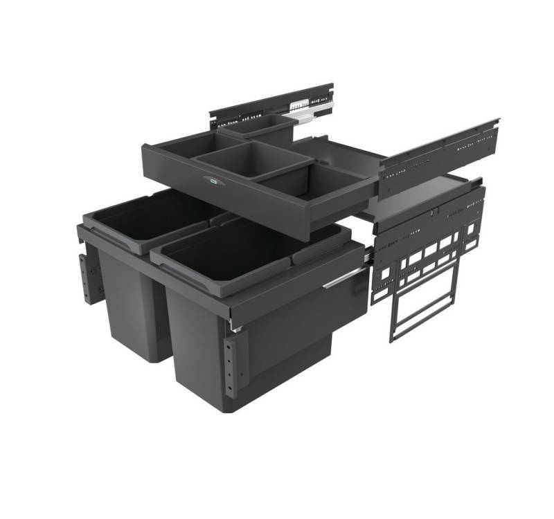 Naber Mülleimer Cox Base 360 S/600-2 Abfallsammler für Frontauszüge H 460mm von Naber