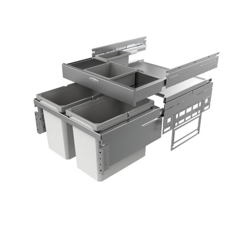 Naber Mülleimer Cox Base 360 S/600-2 mit Abfallsammler für Frontauszüge H 460mm Naber Mülleimer Cox Base 360 S/600-2 mit Abfallsammler für Frontauszüge H 460mm von Naber