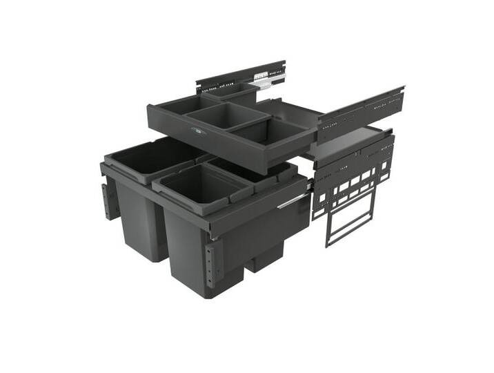 Naber Mülleimer Cox Base 360 S/600-3 mit Abfallsammler für Frontauszüge H 460 mm Naber Mülleimer Cox Base 360 S/600-3 mit Abfallsammler für Frontauszüge H 460 mm von Naber