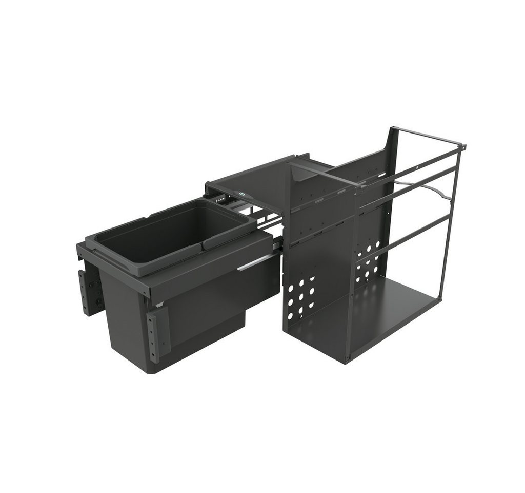 Naber Mülleimer Cox Base Q+ 360 S/370-1 Abfallsammler Frontauszüge anthrazit H 360 mm von Naber