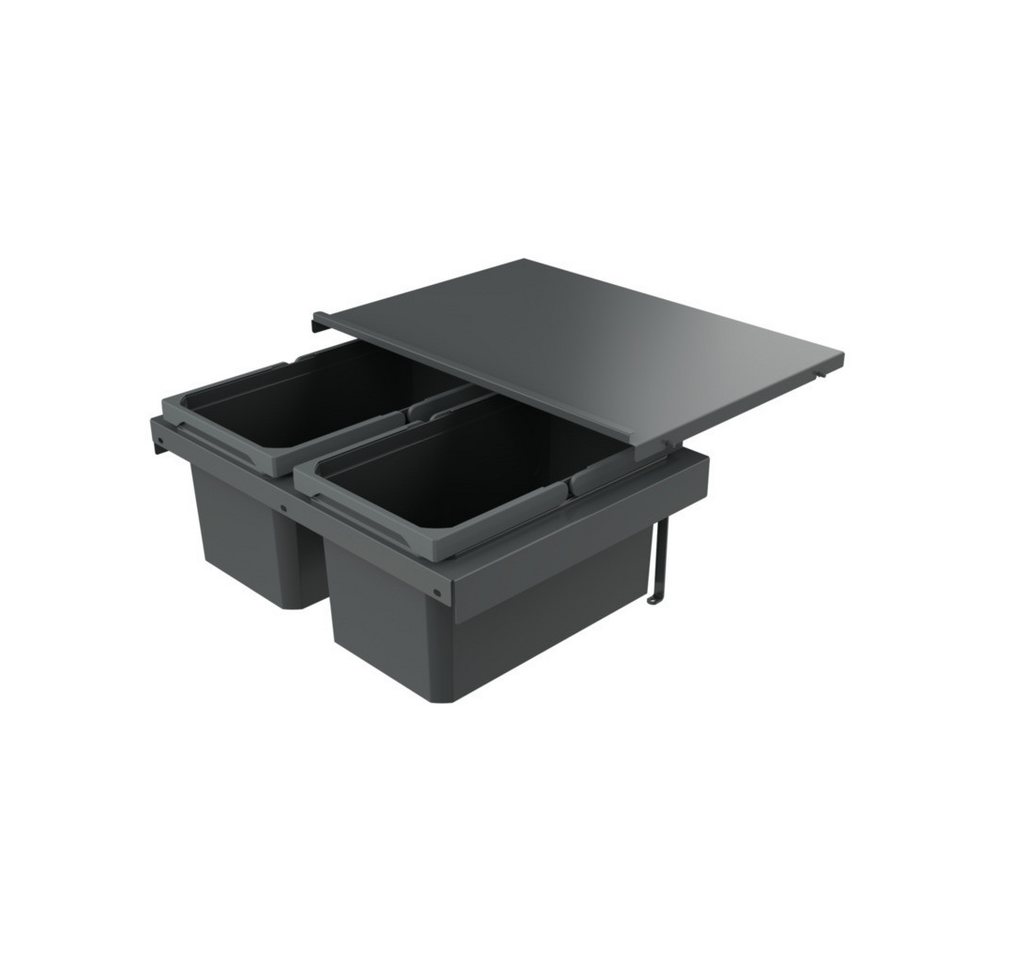 Naber Mülleimer Cox Stand-UP 250 S/600-2, Abfallsammelsystem, anthrazit, H 250 mm von Naber