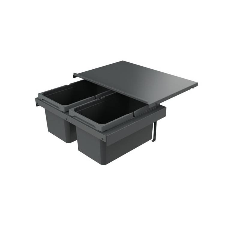 Naber Mülleimer Cox Stand-UP 250 S/600-2, Abfallsammelsystem, anthrazit, H 250 mm von Naber