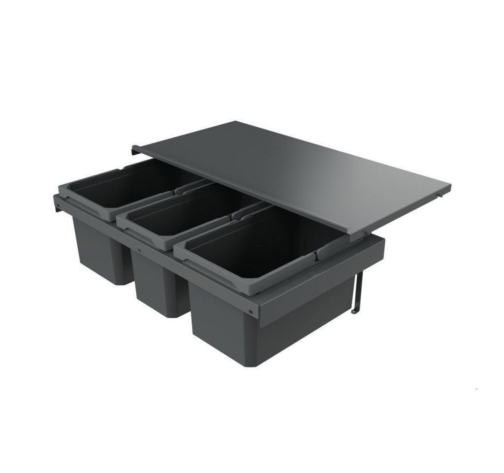 Naber Mülleimer Cox Stand-UP 250 S/800-3, Abfallsammelsystem, anthrazit, H 250 mm von Naber