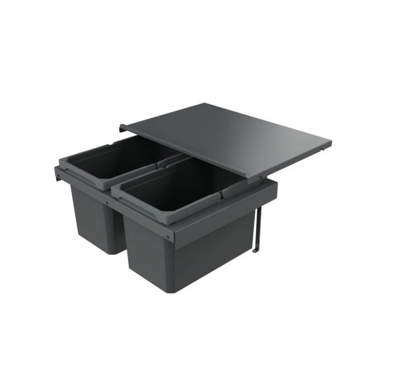 Naber Mülleimer Cox Stand-UP 280 S/600-2, Abfallsammelsystem, anthrazit, H 280 mm von Naber