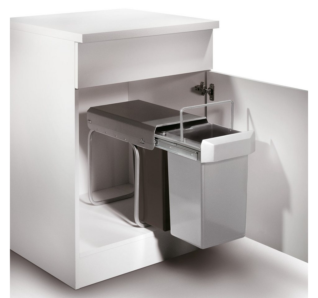 Naber Mülleimer Double 1 Abfallsammler für Drehtüren anthrazit/grau 8011026 von Naber