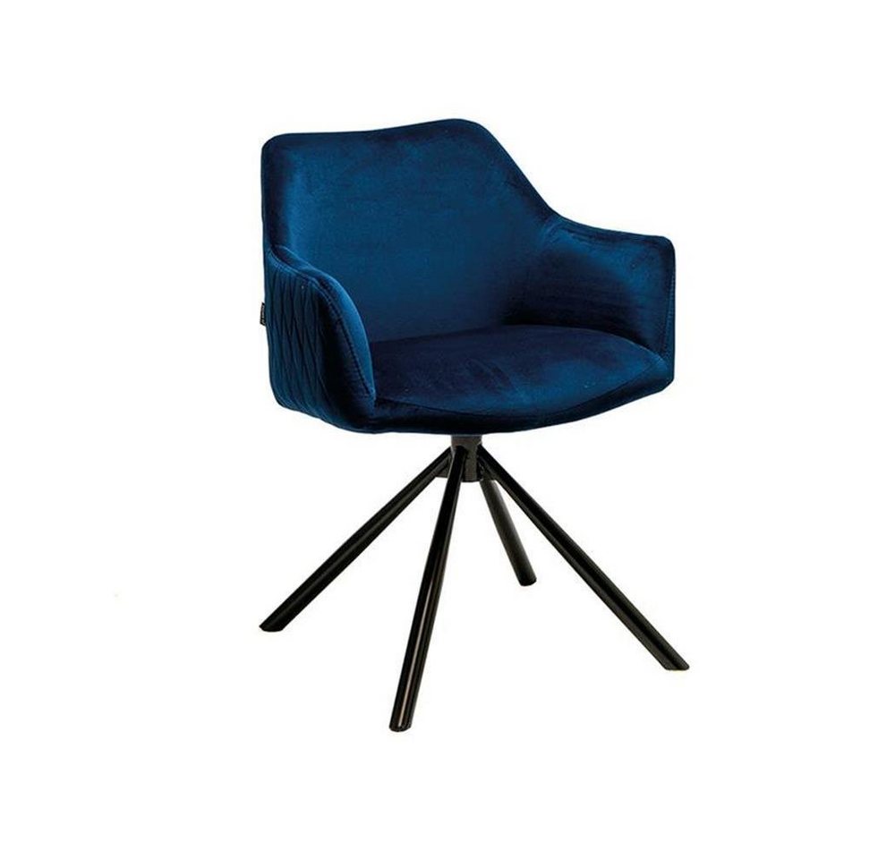 Naber Stuhl Naber Stuhl Rowa 1V, Gestell schwarz, Bezug dunkelblau von Naber