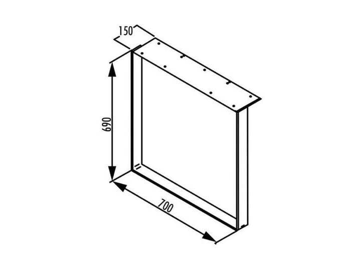 Naber Tischgestell Kufe für Ansatztisch, Edelstahl, H 690 mm Naber Tischgestell Kufe für Ansatztisch, Edelstahl, H 690 mm von Naber