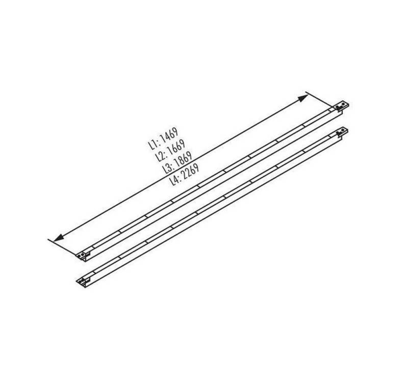 Naber Tischgestell Naber Quertraverse, L 1470 mm von Naber
