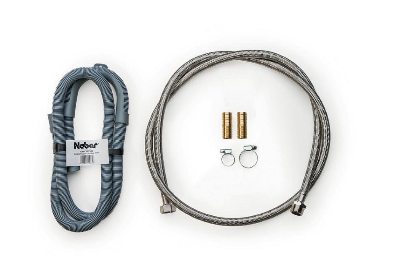 Naber Waschmaschinenschlauch Montage-Set 6 für Waschmaschinenanschluss, 6-teilig 5030010 von Naber