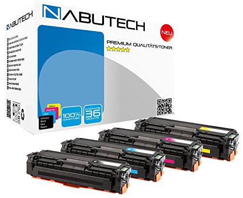 4 FABRIKNEUER NABUTECH TONER nach ( ISO-Norm 19798 ) für Samsung CLP680 CLP680DW CLP680ND CLX6260FD CLX6260FR CLX6260FW CLX260ND, CLP-680 CLP-680DW CLP-680ND CLX-6260FD CLX-6260FR CLX-6260FW CLX-6260ND CLT-K506L CLT-C506L CLT-M506L CLT-Y506L von Nabutech