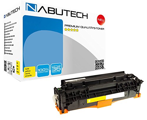 Nabutech FABRIKNEUER Toner ersetzt 718Y gelb nach (ISO-Norm 19798) CRG 718 für Canon LBP7200Cdn, Canon i-Sensys MF8550cdn, Canon i-Sensys MF8580cdw von Nabutech