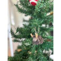 Filzanhänger Yak I Osterdeko Christbaumschmuck Weihnachtsdeko Winter Weihnachtsbaum Weihnachtsyak von NachaInterior