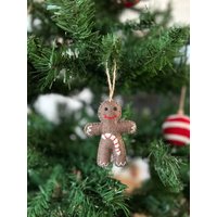 Weihnachtsanhänger Lebkuchenmann I Christbaumschmuck Weihnachtsdeko Winterdeko Weihnachtsbaum Zuckerstange Lebkuchen von NachaInterior