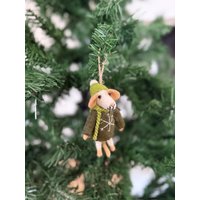 Weihnachtsanhänger Maus I Christbaumschmuck Weihnachtsdeko Winter Weihnachtsbaum Weihnachtsmaus von NachaInterior