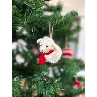Weihnachtsanhänger Schaf I Christbaumschmuck Weihnachtsdeko Winter Weihnachtsbaum Weihnachtsschaf von NachaInterior
