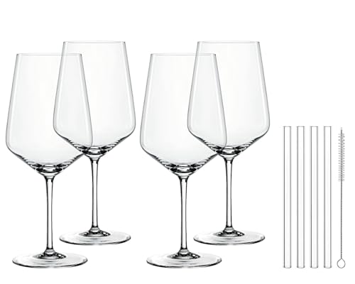 Nachtmann Cocktail/Spritz Set/4 + 4 Glastrinkhalme 7608/8tlg Tastes Good [SET4] [SP] von Nachtmann