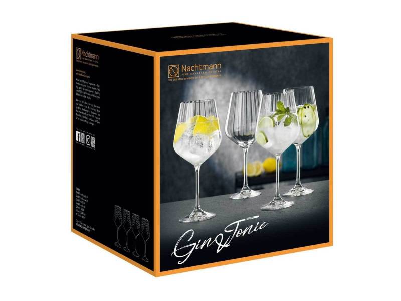 Nachtmann Cocktailglas Gin Tonic Cocktailgläser 640 ml 4er Set, Glas von Nachtmann