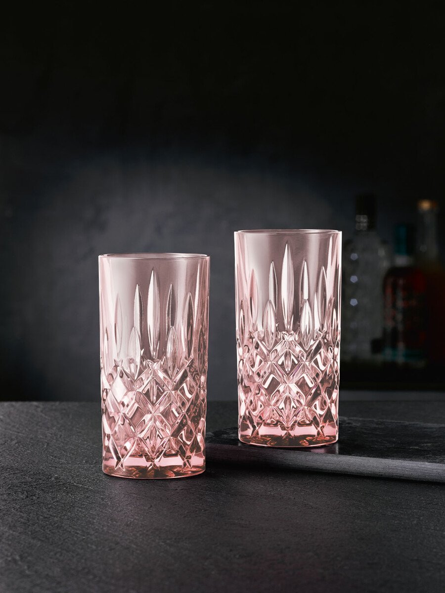 Nachtmann Longdrinkglas 2er-Set Noblesse Rosé von Nachtmann