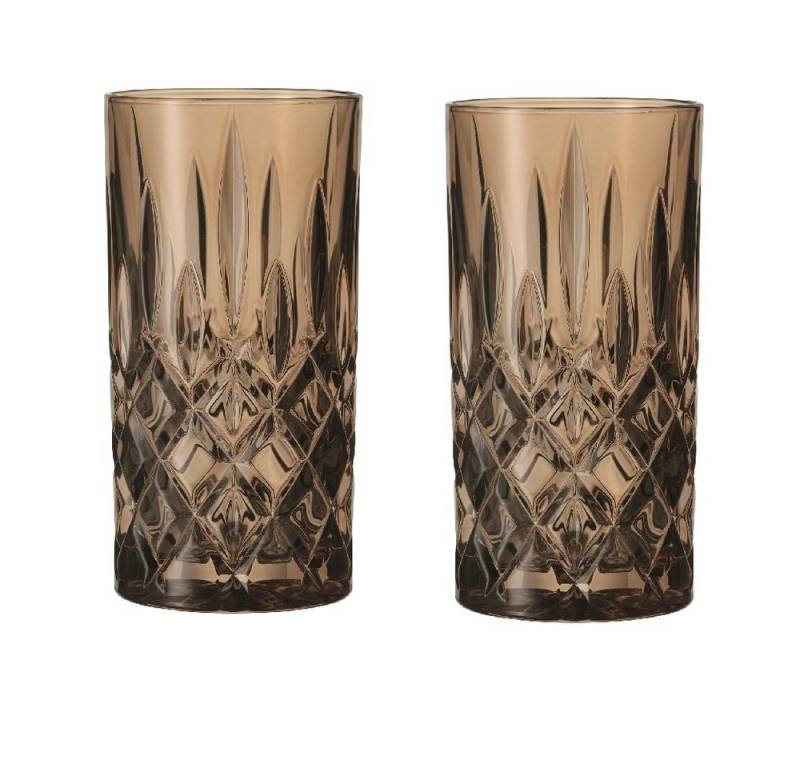 Nachtmann Longdrinkglas Nachtmann Noblesse Longdrink Tabacco 2er Set, Kristallglas Nachtmann Longdrinkglas Nachtmann Noblesse Longdrink Tabacco 2er Set, Kristallglas von Nachtmann