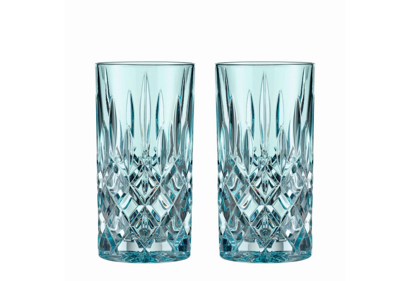 Nachtmann Longdrinkglas Noblesse Aqua, Kristallglas, 2er Set von Nachtmann